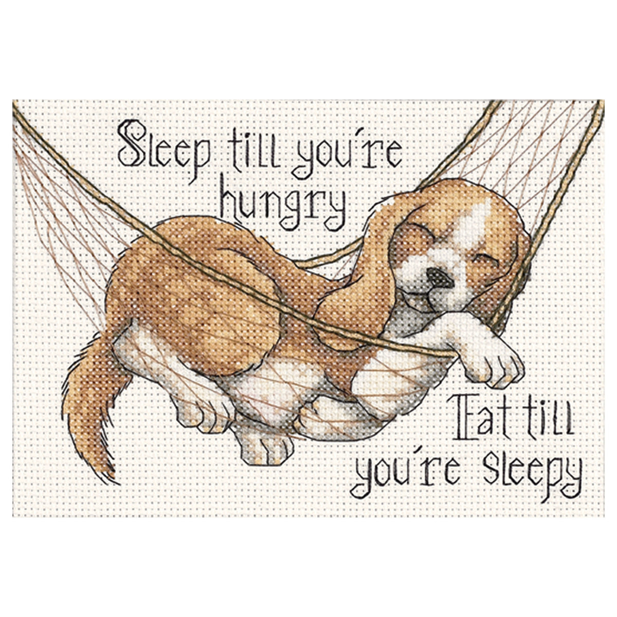 Dimensions The Good Life Counted Cross Stitch Kit, 7" x 5"