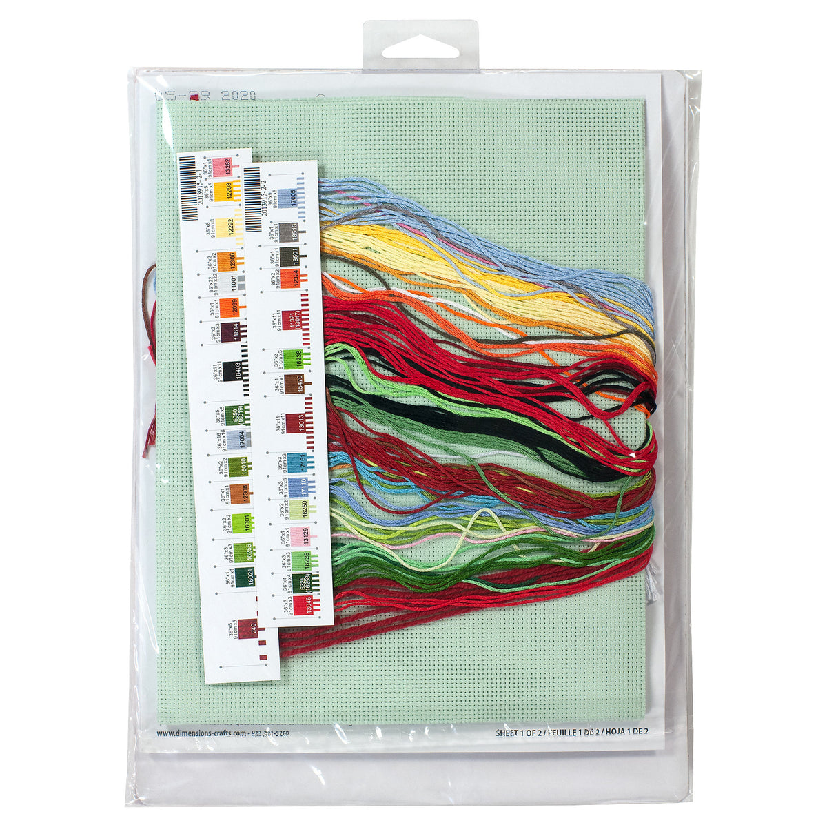 Dimensions Sledding Snowmen Stocking Counted Cross Stitch Kit, 16" long