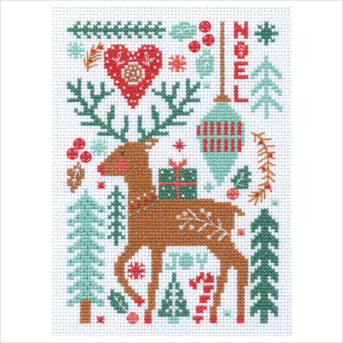 Dimensions Nordic Winter Counted Cross Stitch Kit, 5" x 7"