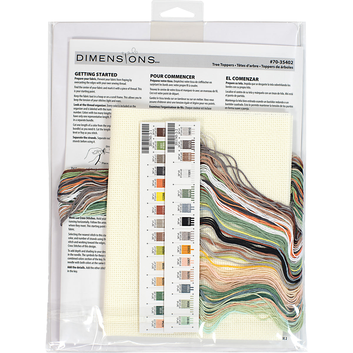 Dimensions Tree Toppers Counted Cross Stitch Kit, 12" x 9"