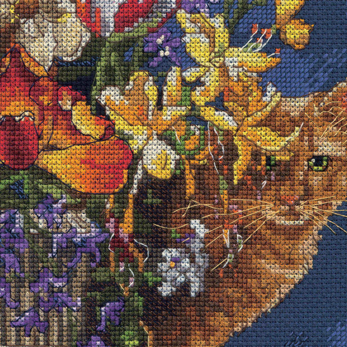 Dimensions Gold Collection Garden in Gold Counted Cross Stitch Kit, 11" x 15"