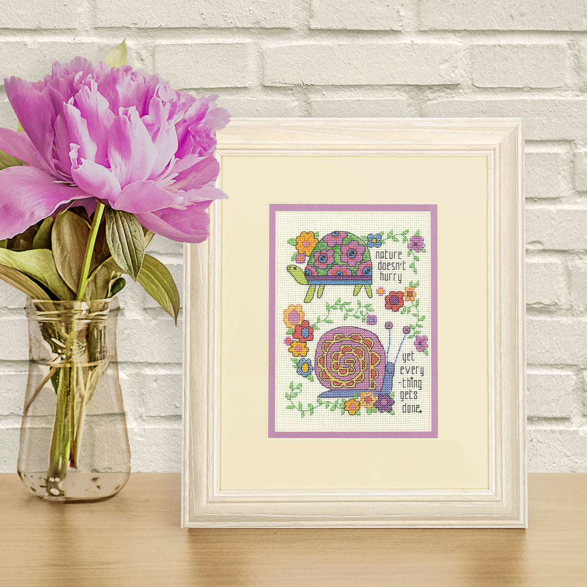 Dimensions Take Your Time Counted Cross Stitch Kit, 5" x 7"