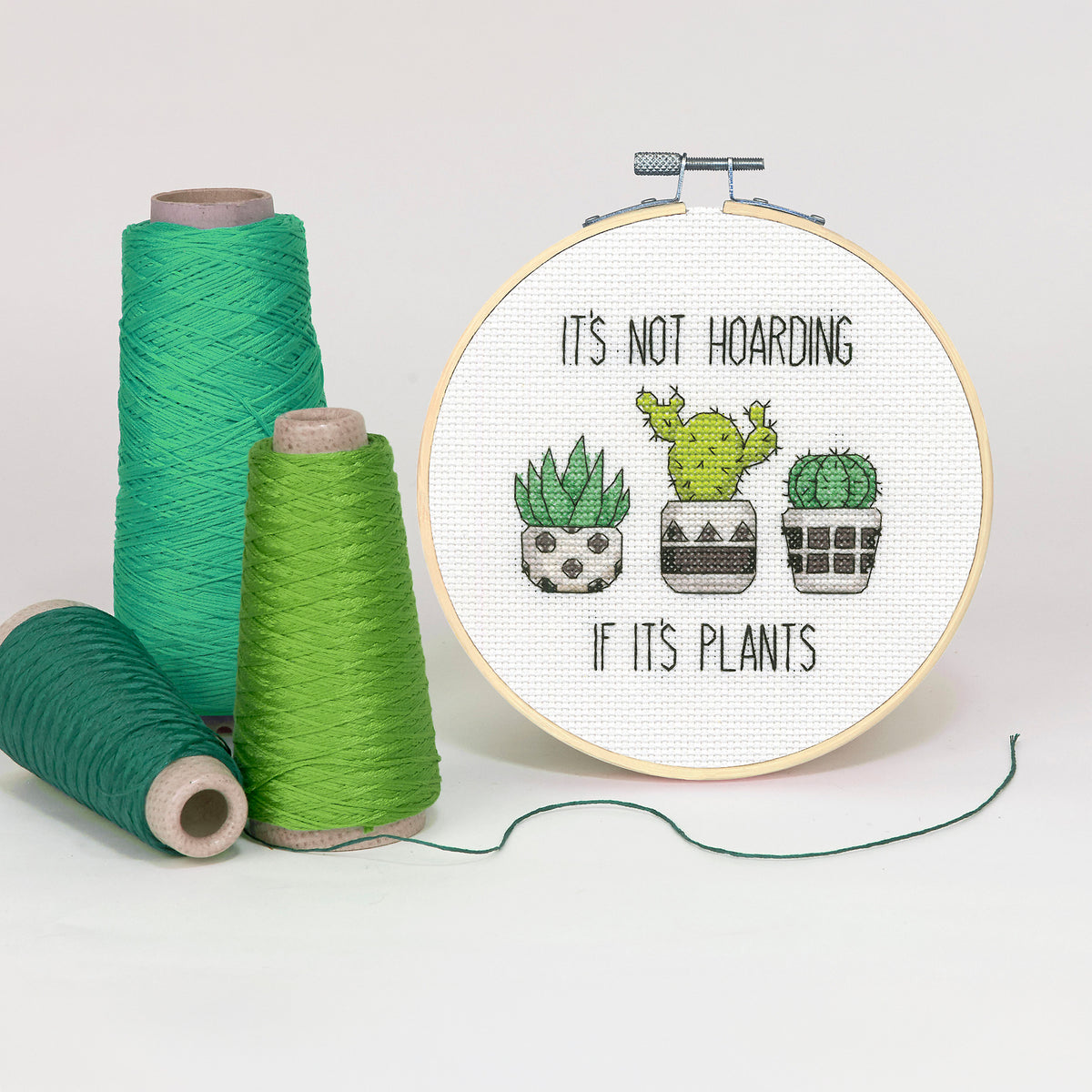 Dimensions It's Not Hoarding Counted Cross Stitch Kit, 6" diameter