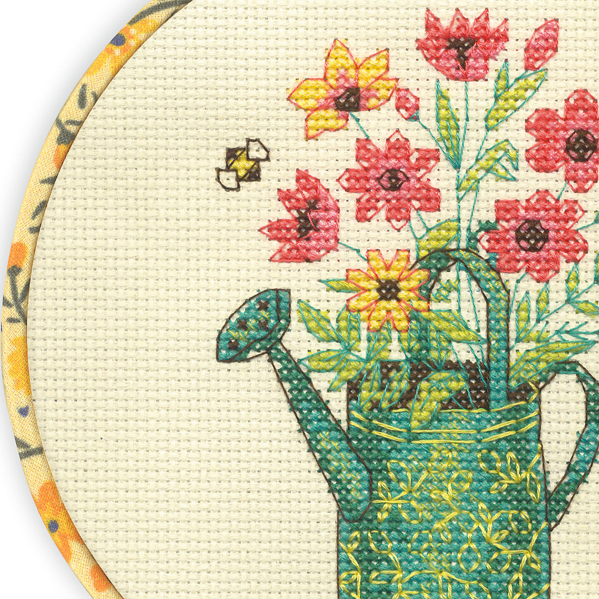 Dimensions Watering Can Counted Cross Stitch Kit, 6" diameter