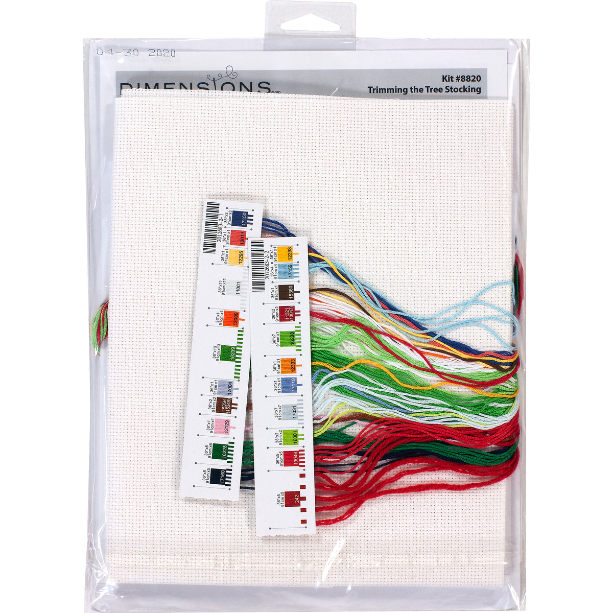 Dimensions Trimming the Tree Stocking Counted Cross Stitch Kit, 16" long
