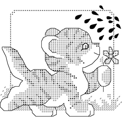 Dimensions Animals Babes Quilt Stamped Cross Stitch Kit, 34" x 43"