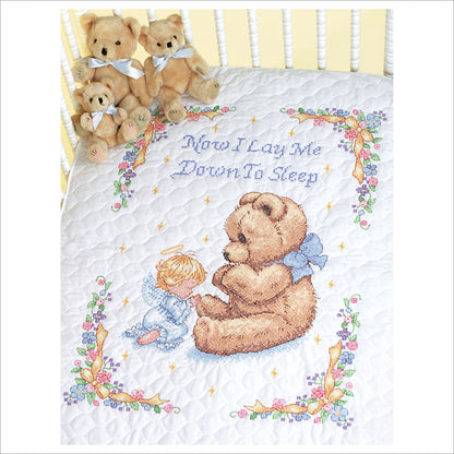 Dimensions Sweet Prayer Quilt Stamped Cross Stitch Kit, 34" x 43"