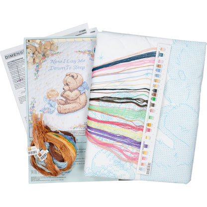 Dimensions Sweet Prayer Quilt Stamped Cross Stitch Kit, 34" x 43"