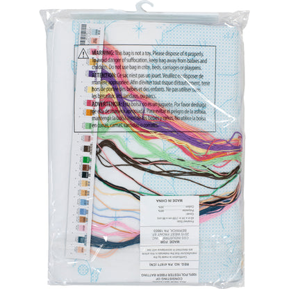 Dimensions Sweet Prayer Quilt Stamped Cross Stitch Kit, 34" x 43"