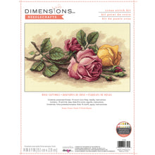 Dimensions Rose Cuttings Counted Cross Stitch Kit, 14" x 9"