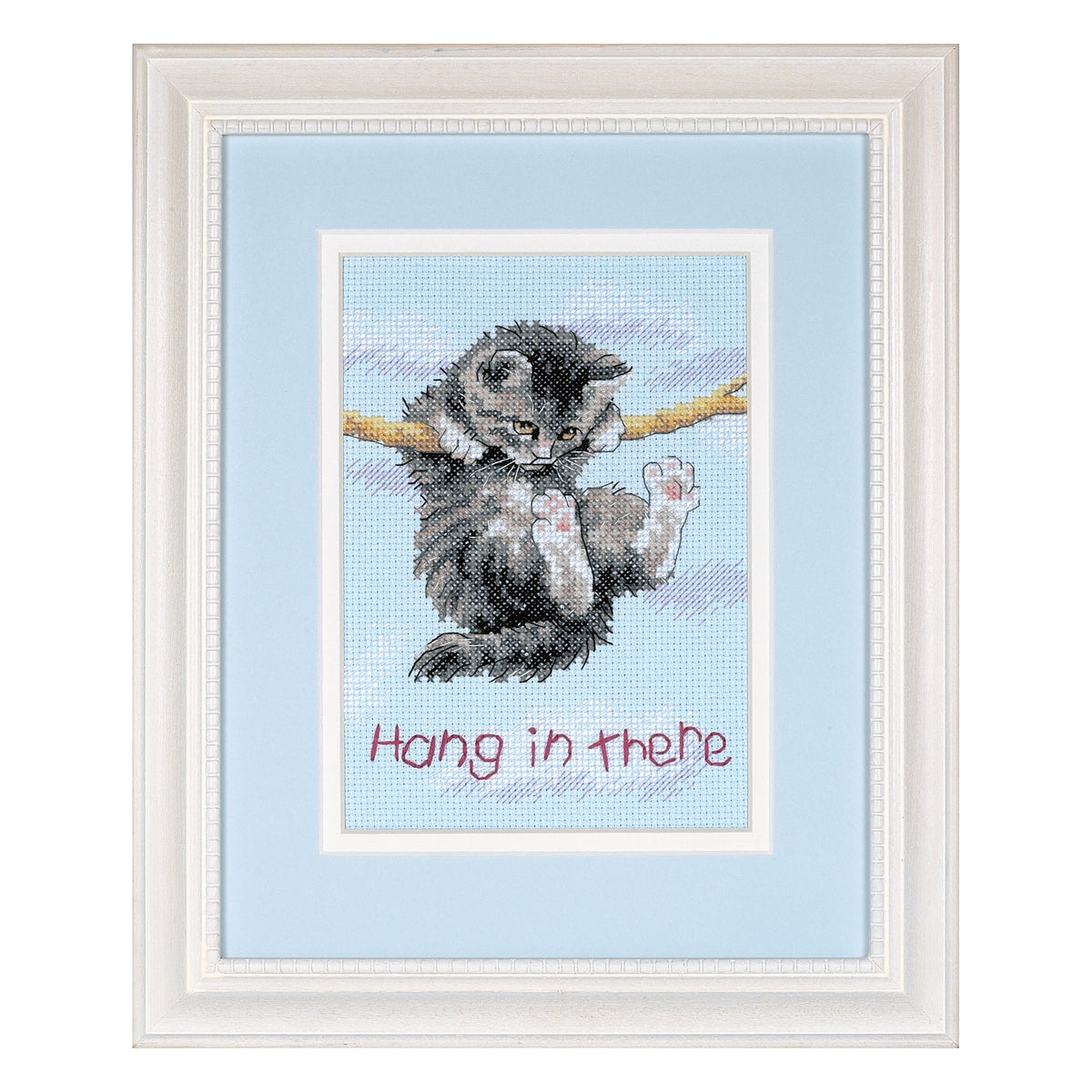 Dimensions Hang on Kitty Counted Cross Stitch Kit, 5" x 7"