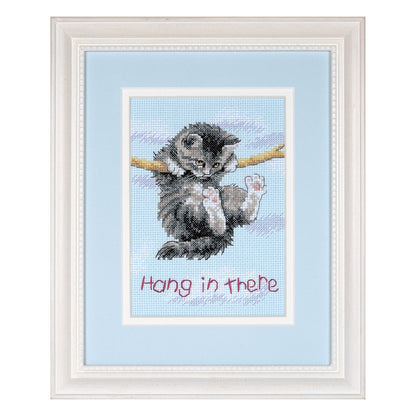 Dimensions Hang on Kitty Counted Cross Stitch Kit, 5" x 7"