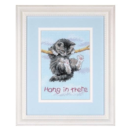 Dimensions Hang on Kitty Counted Cross Stitch Kit, 5" x 7"