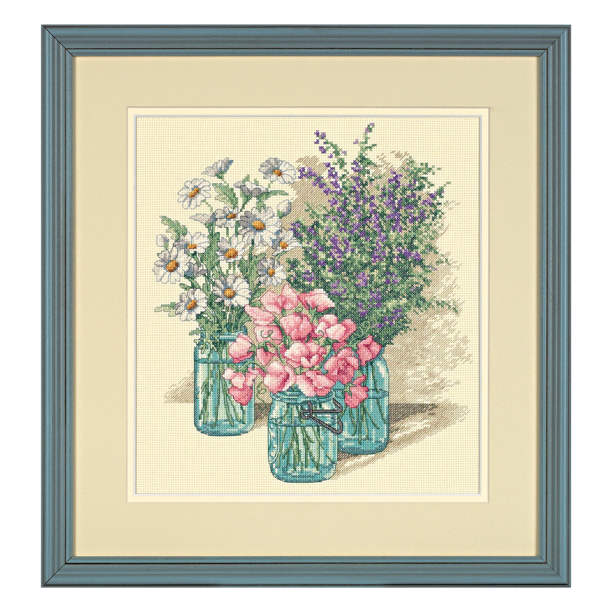 Dimensions Wildflower Trio Counted Cross Stitch Kit, 11" x 12"