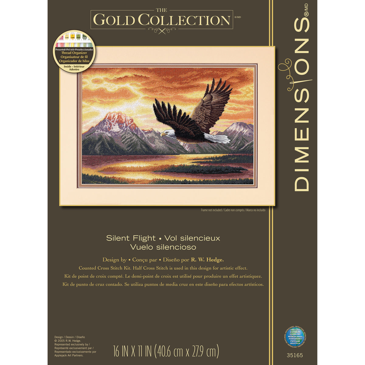 Dimensions Gold Collection Silent Flight Counted Cross Stitch Kit, 16" x 11"