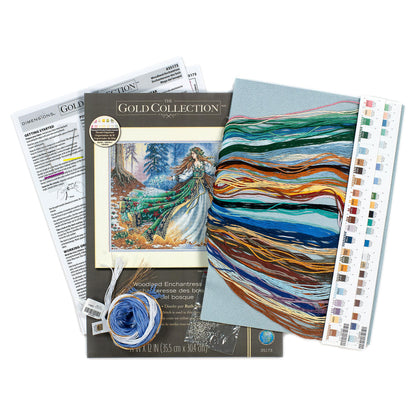 Dimensions Gold Collection Woodland Enchantress Counted Cross Stitch Kit, 14" x 12"