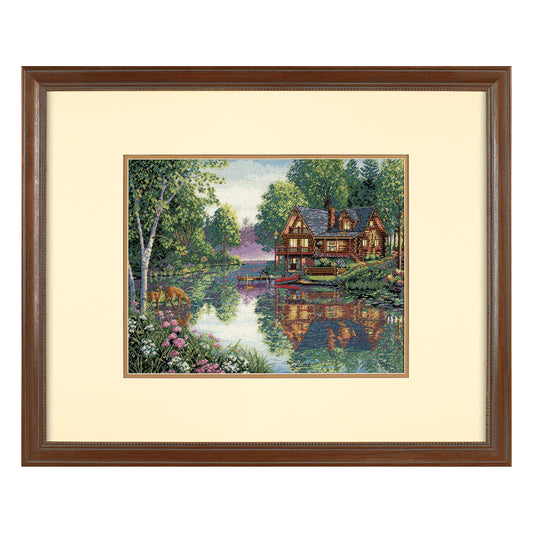 Dimensions Gold Collection Cabin Fever Counted Cross Stitch Kit, 16" x 12"