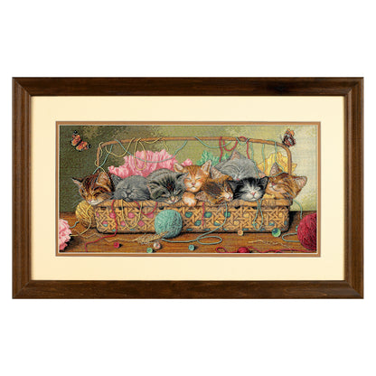 Dimensions Gold Collection Kitty Litter Counted Cross Stitch Kit, 18" x 9"