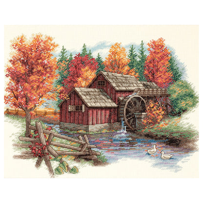 Dimensions Glory of Autumn Counted Cross Stitch Kit, 14" x 11"