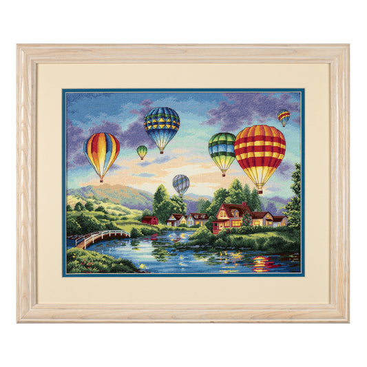 Dimensions Gold Collection Balloon Glow Counted Cross Stitch Kit, 16" x 12"