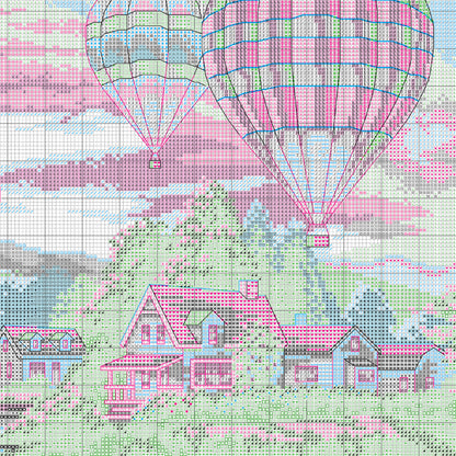 Dimensions Gold Collection Balloon Glow Counted Cross Stitch Kit, 16" x 12"