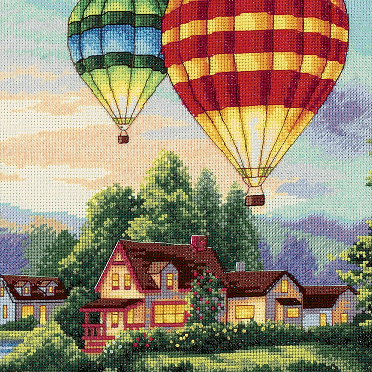 Dimensions Gold Collection Balloon Glow Counted Cross Stitch Kit, 16" x 12"