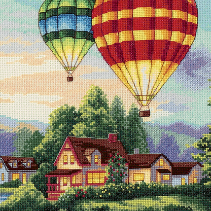 Dimensions Gold Collection Balloon Glow Counted Cross Stitch Kit, 16" x 12"