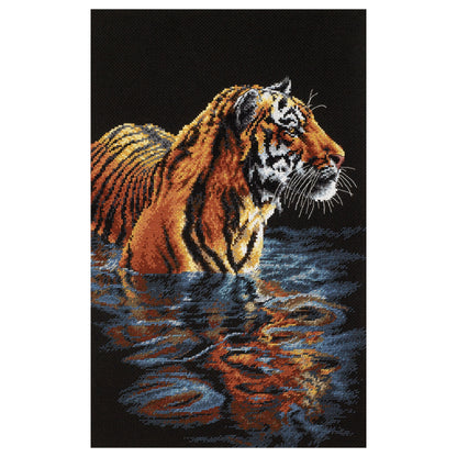 Dimensions Tiger Chilling Out Counted Cross Stitch Kit, 9" x 14"