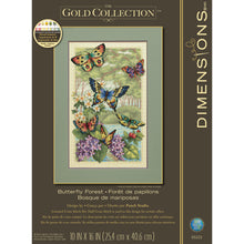 Dimensions Gold Collection Butterfly Forest Counted Cross Stitch Kit, 10" x 16"
