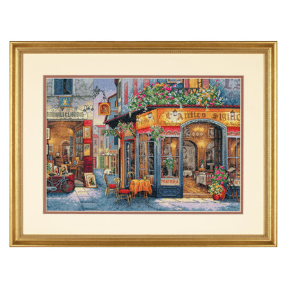 Dimensions Gold Collection European Bistro Counted Cross Stitch Kit, 16" x 11"