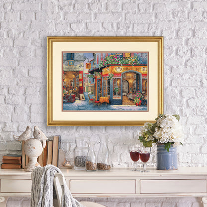 Dimensions Gold Collection European Bistro Counted Cross Stitch Kit, 16" x 11"