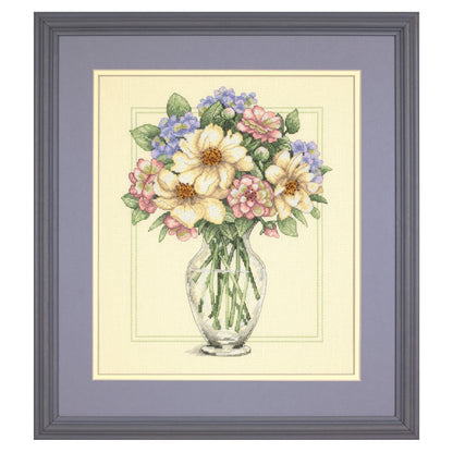 Dimensions Flowers in Tall Vase Counted Cross Stitch Kit, 16" x 11"