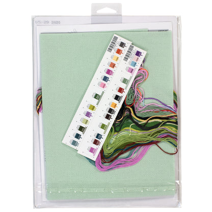Dimensions Butterfly & Daisies Counted Cross Stitch Kit, 11" x 11"