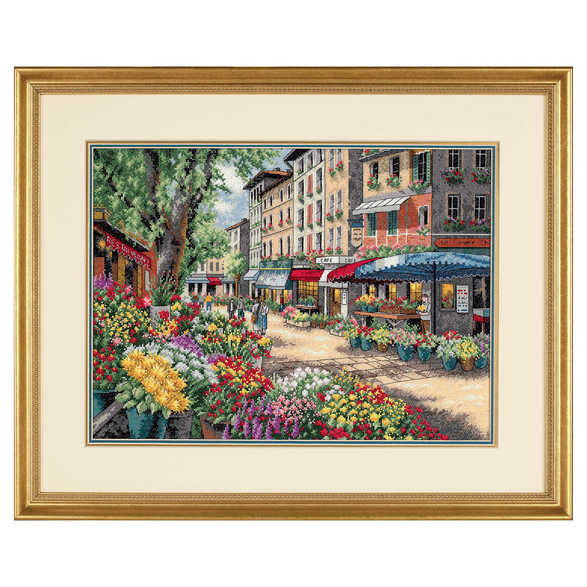 Dimensions Gold Collection Paris Market Counted Cross Stitch Kit, 15" x 11"