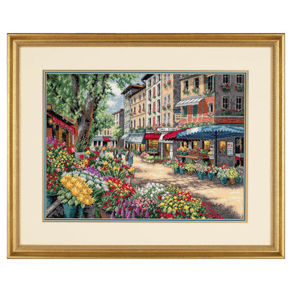 Dimensions Gold Collection Paris Market Counted Cross Stitch Kit, 15" x 11"