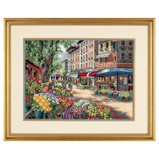 Dimensions Gold Collection Paris Market Counted Cross Stitch Kit, 15" x 11"