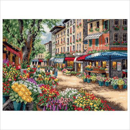 Dimensions Gold Collection Paris Market Counted Cross Stitch Kit, 15" x 11"