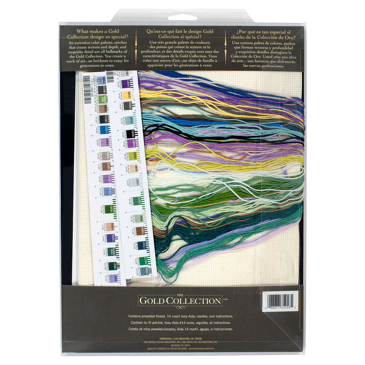 Dimensions Gold Collection Chickadees and Lilacs Counted Cross Stitch Kit, 12" x 16"