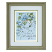 Dimensions Hummingbird and Morning Glories Counted Cross Stitch Kit, 5" x 7"
