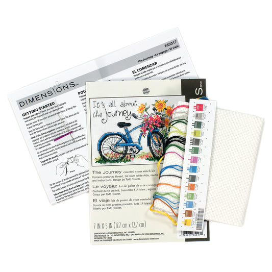 Dimensions The Journey Counted Cross Stitch Kit, 7" x 5"