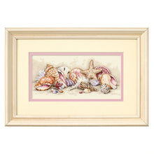 Dimensions Gold Collection Petite Seashell Treasures Counted Cross Stitch Kit, 8" x 4"
