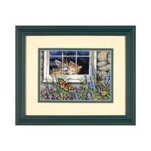 Dimensions Gold Collection Petite Feline Love Counted Cross Stitch Kit, 7" x 5"