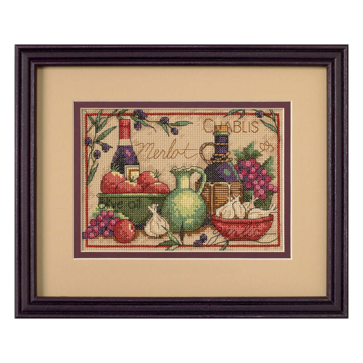 Dimensions Mediterranean Flavors Counted Cross Stitch Kit, 7" x 5"