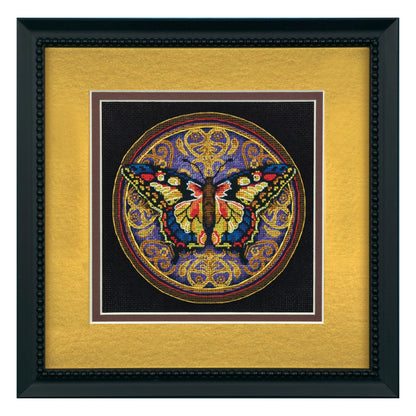 Dimensions Gold Collection Petite Ornate Butterfly Counted Cross Stitch Kit, 6" x 6"
