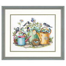 Dimensions Watering Cans Stamped Cross Stitch Kit, 14" x 11"