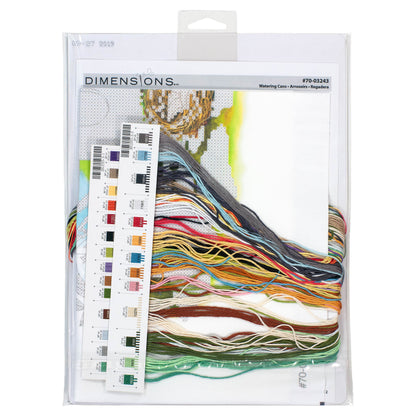 Dimensions Watering Cans Stamped Cross Stitch Kit, 14" x 11"