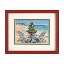 Dimensions Gold Collection Petite Christmas on the Beach Counted Cross Stitch Kit, 7" x 5"