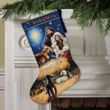 Dimensions Gold Collection Holy Night Stocking Counted Cross Stitch Kit, 16" long