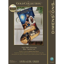 Dimensions Gold Collection Holy Night Stocking Counted Cross Stitch Kit, 16" long