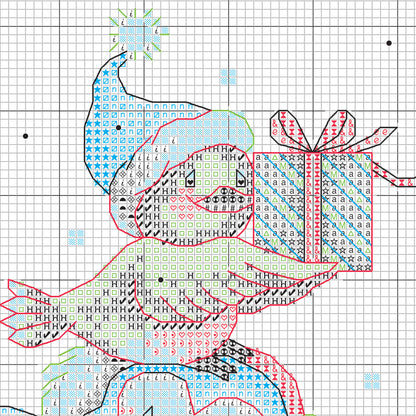 Dimensions Stack of Critters Stocking Counted Cross Stitch Kit, 16" long